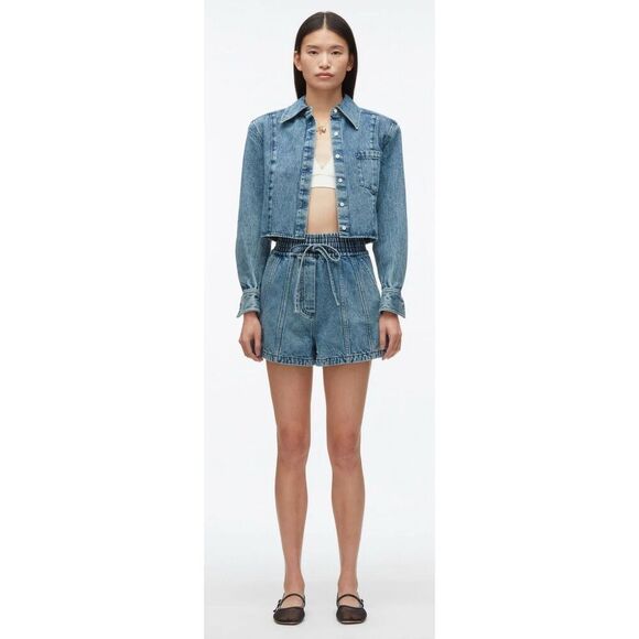 3.1 Phillip Lim Denim Boxer Short NWT Size XS - Picture 1 of 12